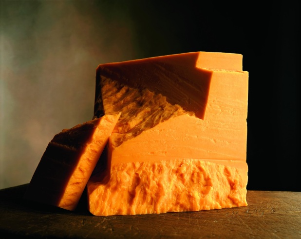 chunk of cheddar cheese